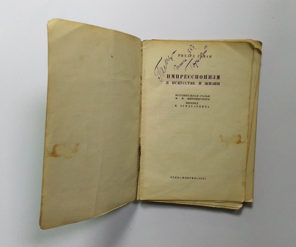 Гаман, Р. Импрессионизм в искусстве и жизни.