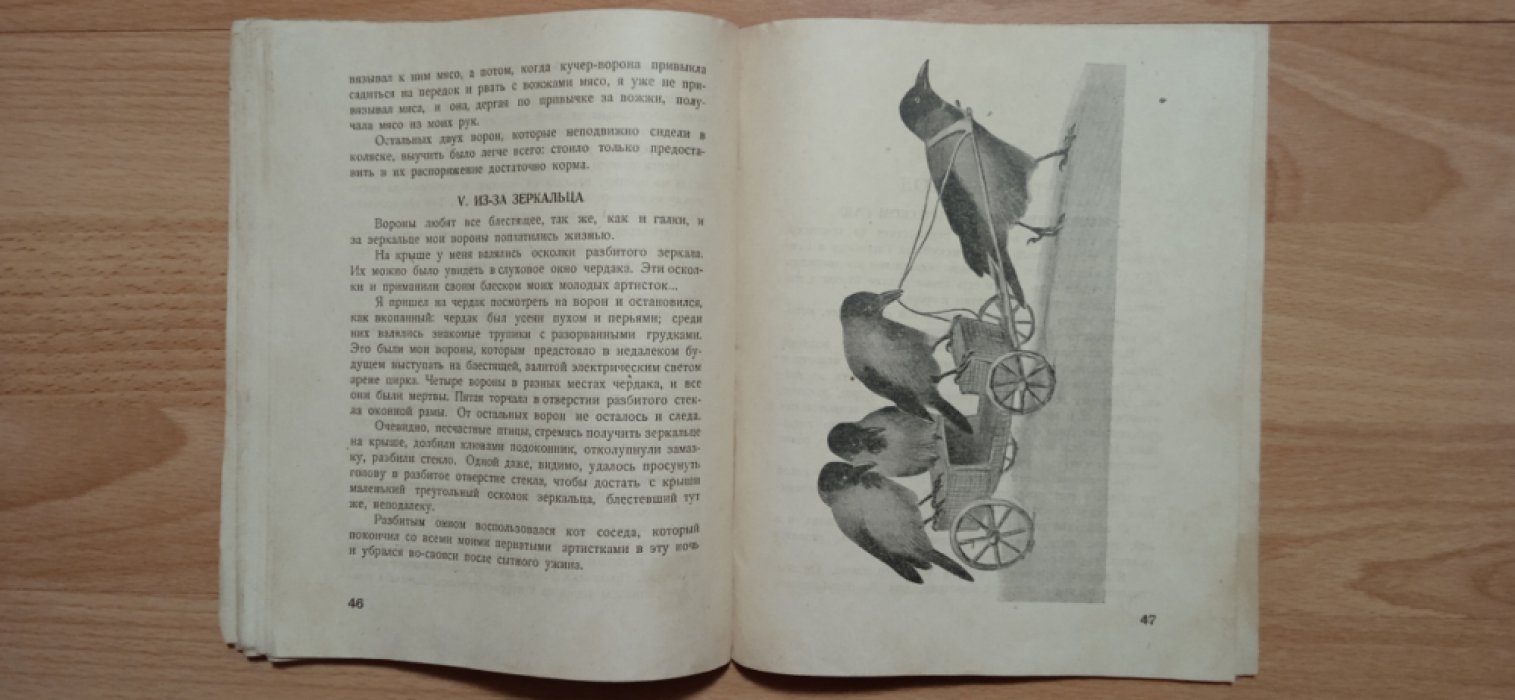 Дуров Владимир. Пернатые артисты. Рисунки Ватагина В. Дрессированные птицы дедушки Дурова.
