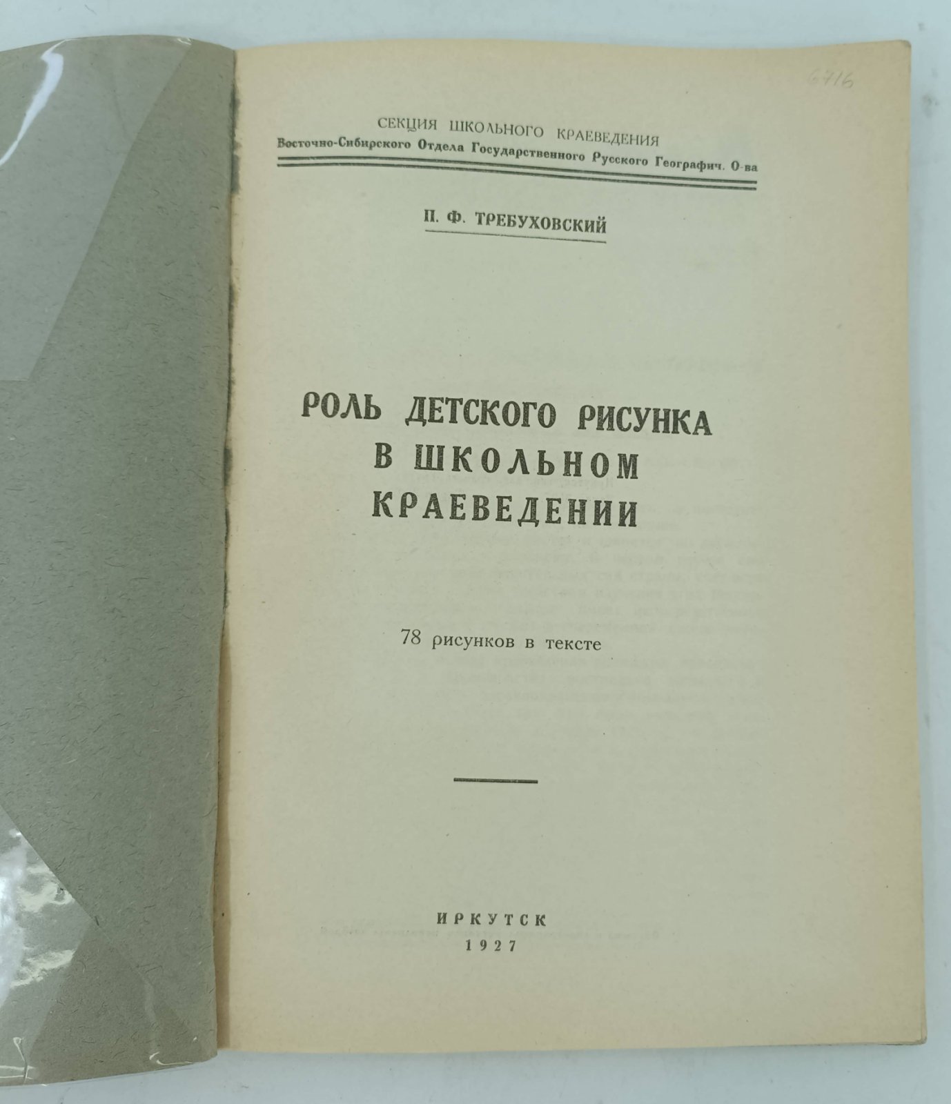 Требуховский П.Ф. Роль детского рисунка в школьном краеведении.