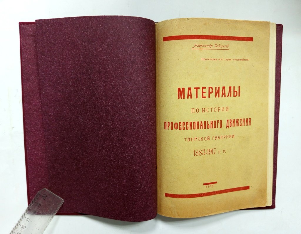 Докучаев, Александр. Материалы по истории профессионального движения.