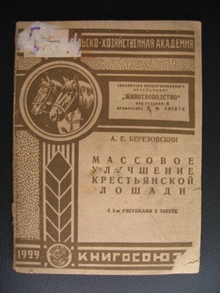 Березовский А.Е. Массовое улучшение крестьянской лошади.