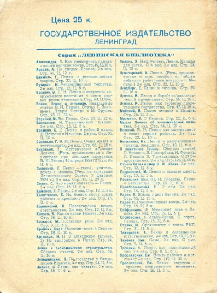 Серия: Ленинская библиотека. В.И. Ленин. Альбом снимков. 1870-1924