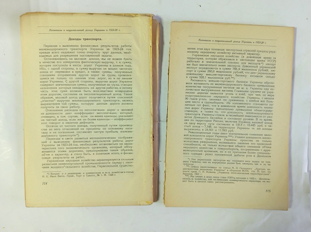 Капиталы и национальный доход Украины в 1923-24 г.