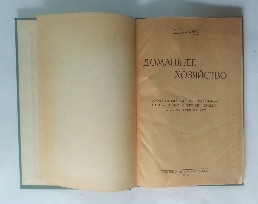 Носкова, Е. Домашнее хозяйство.
