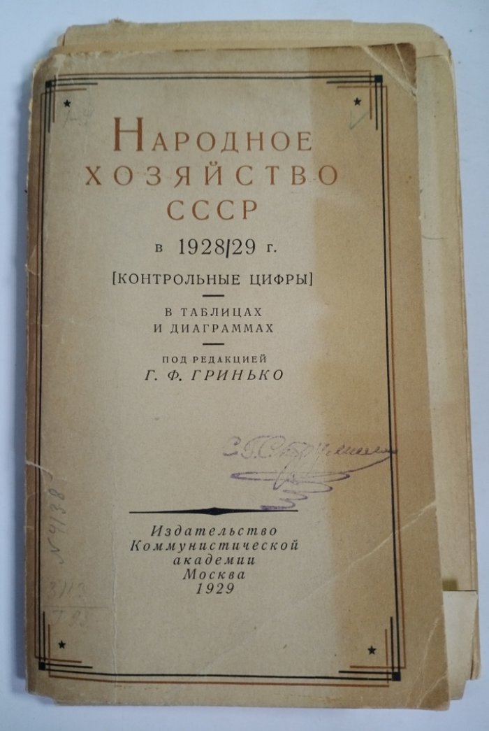Народное хозяйство СССР в 1928/29 г.