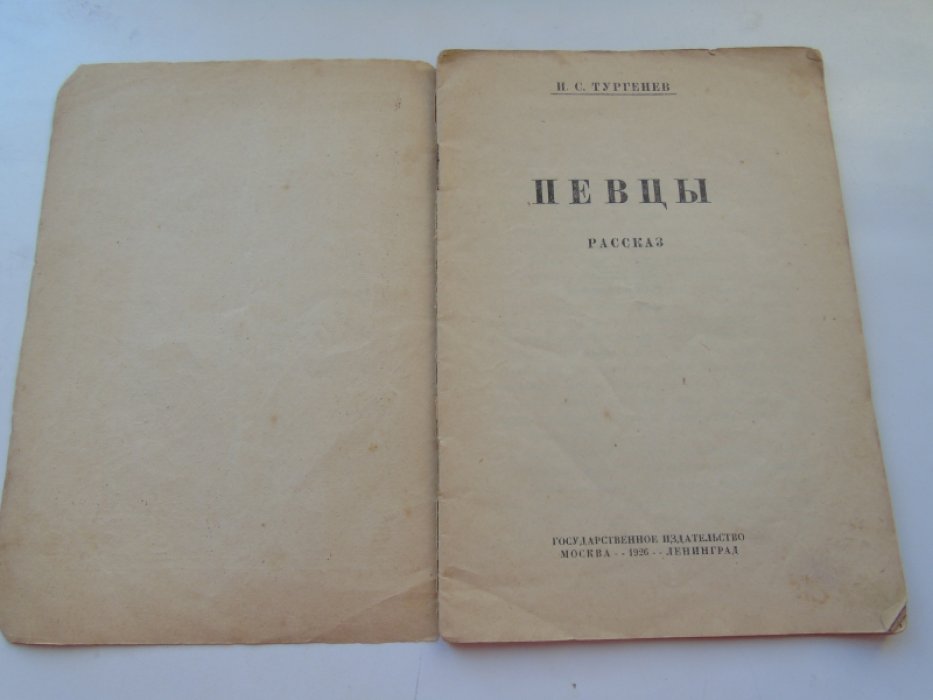 Тургенев И.С. Певцы.