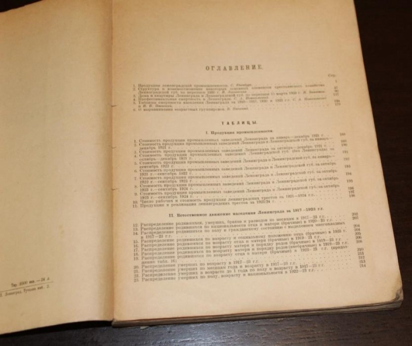 Материалы по статистике Ленинграда и Ленинградской губернии. Выпуск 6.