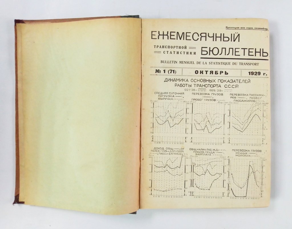 Ежемесячный бюллетень транспортной статистики.