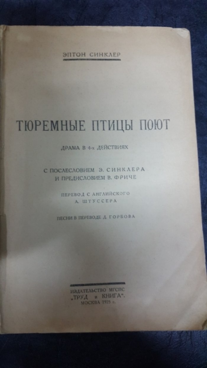 Синклер Эптон. Тюремные птицы поют.