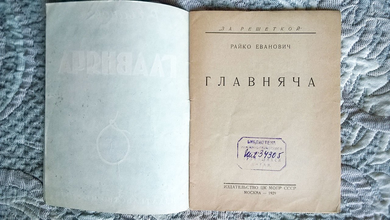 Райко Еванович. Главняча.