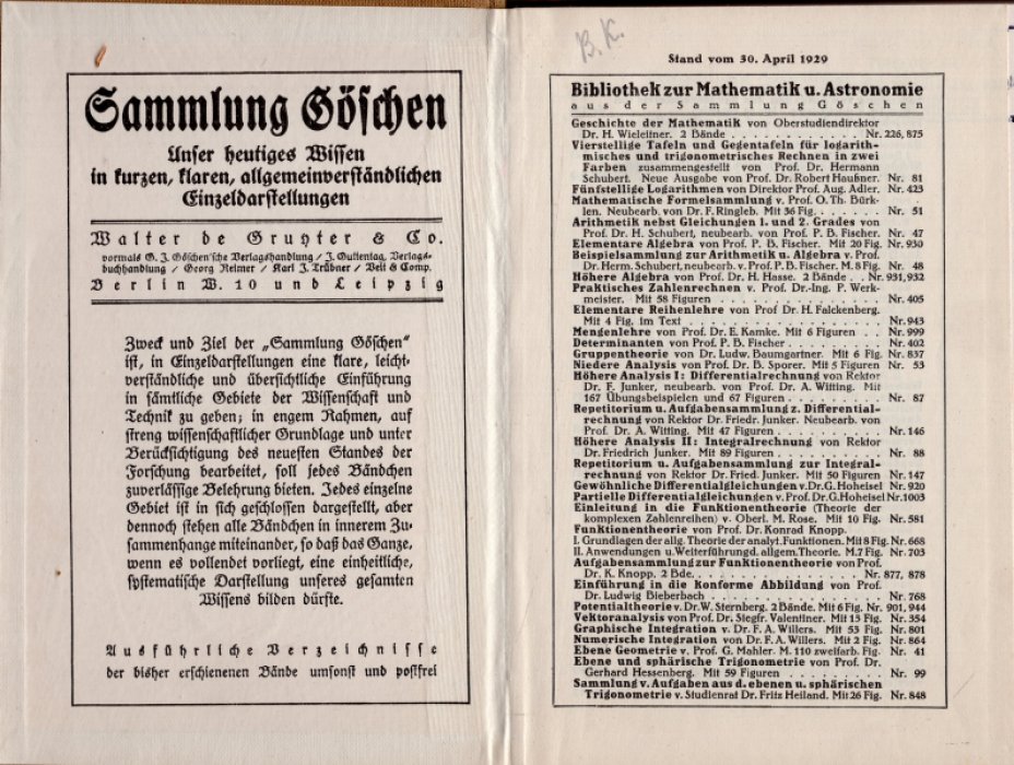 Knopp Konrad. Aufgabensammlung zur Funktionentheorie. II. Teil. Aufgaben zur hoheren Funktionentheorie (Сборник упражнений по теории функций. Часть II. Упражнения по теории высших функций)