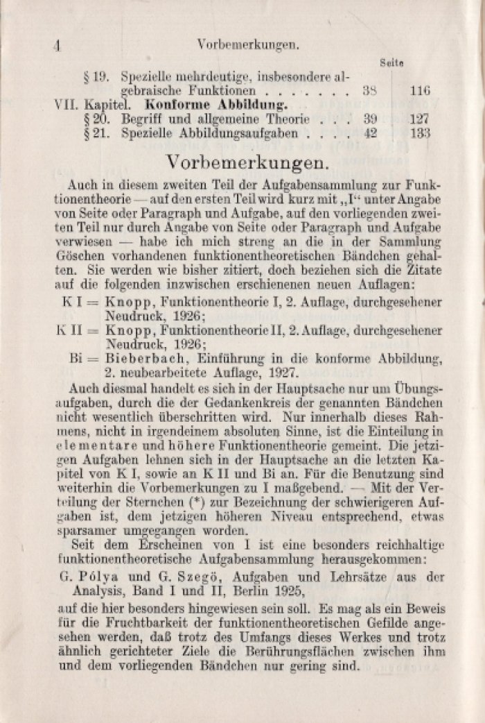 Knopp Konrad. Aufgabensammlung zur Funktionentheorie. II. Teil. Aufgaben zur hoheren Funktionentheorie (Сборник упражнений по теории функций. Часть II. Упражнения по теории высших функций)