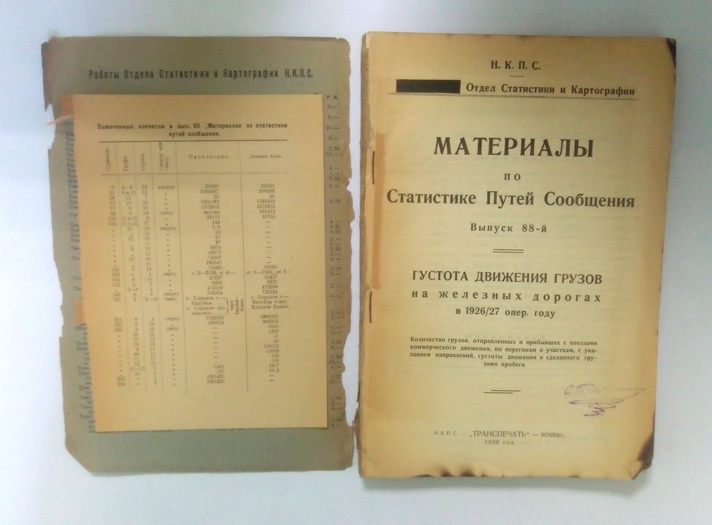 Материалы по статистике путей сообщения.