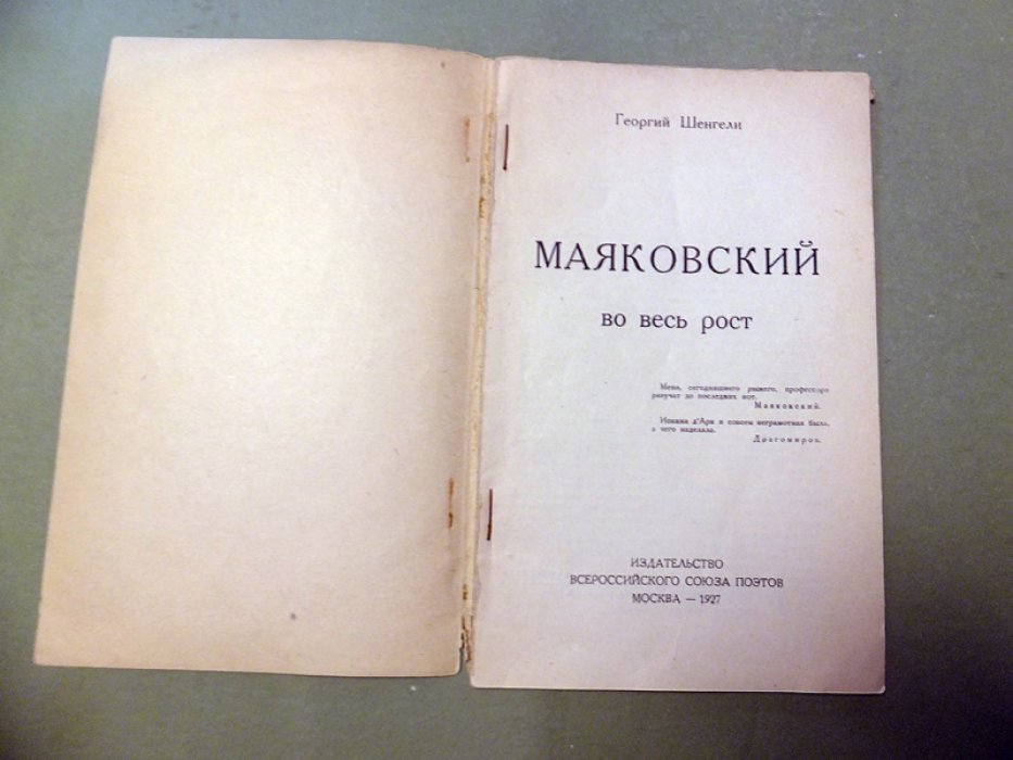 Шенгели Г. Маяковский во весь рост.