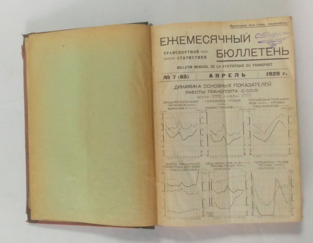 Ежемесячный бюллетень транспортной статистики.