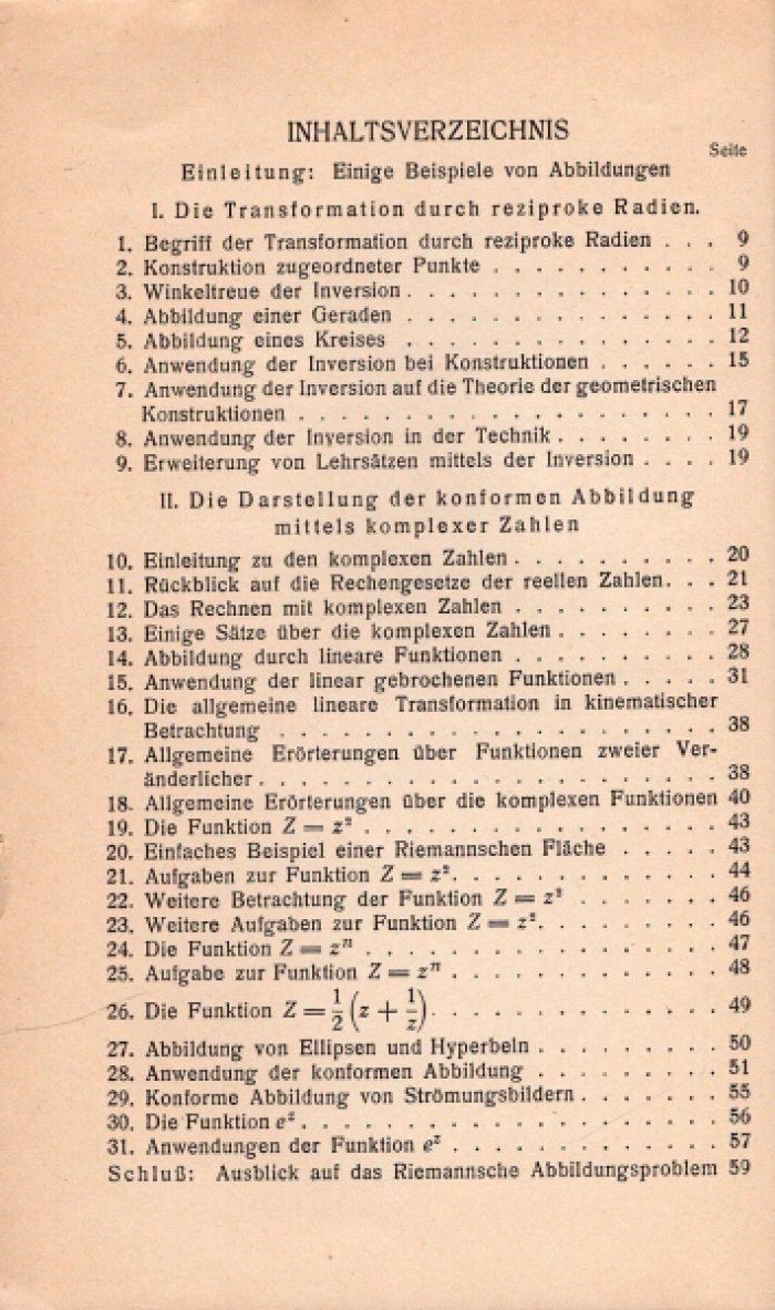 Wicke  E. Konforme Abbildung (Конформное отображение).