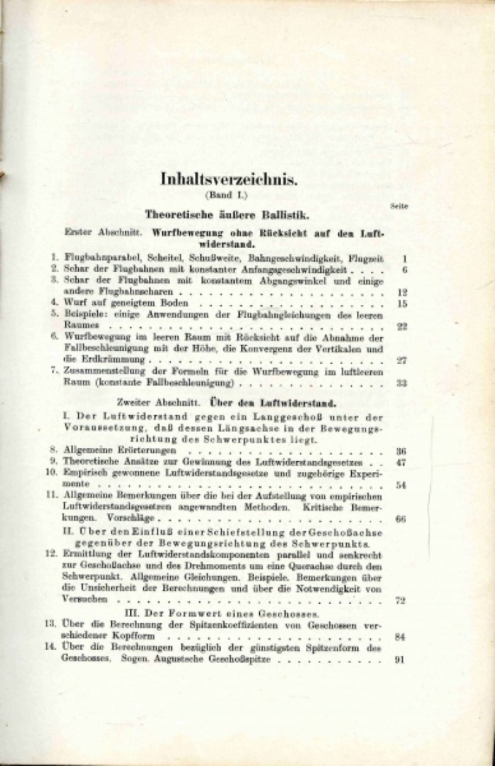Cranz C. dr. Lehrbuch Der Ballistik. Vol. I. Aussere Ballistik (Учебник по баллистике. Ч.1. Внешняя баллистика)
