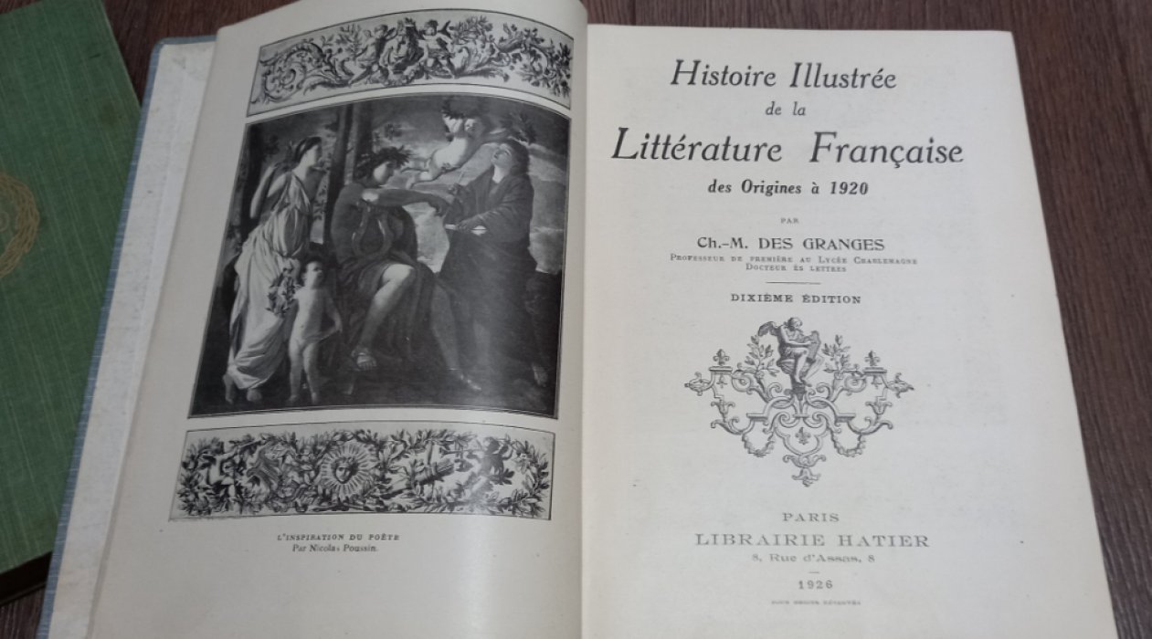Histoire illustree de la litterature Francaise. Иллюстрированная история Французской литературы.