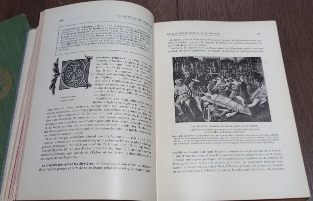 Histoire illustree de la litterature Francaise. Иллюстрированная история Французской литературы.