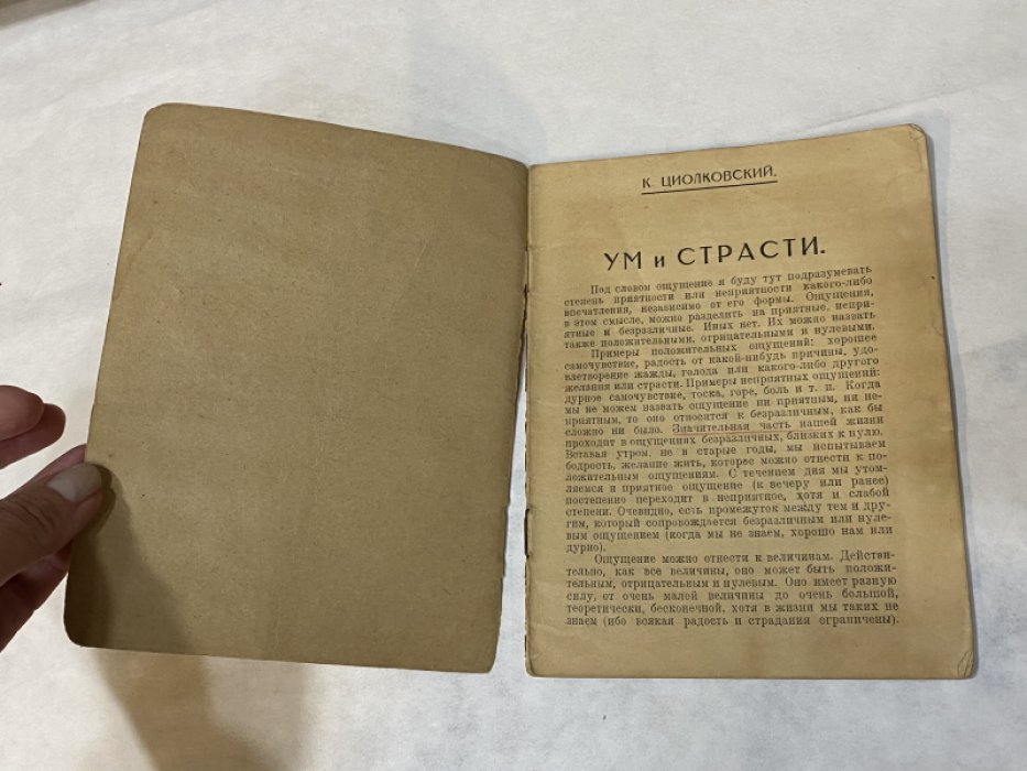 Циолковский К. Ум и страсти.
