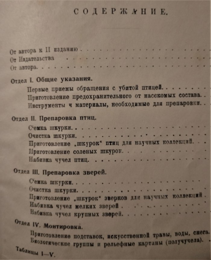 Залесский И.М. Набивка чучел птиц и зверей.