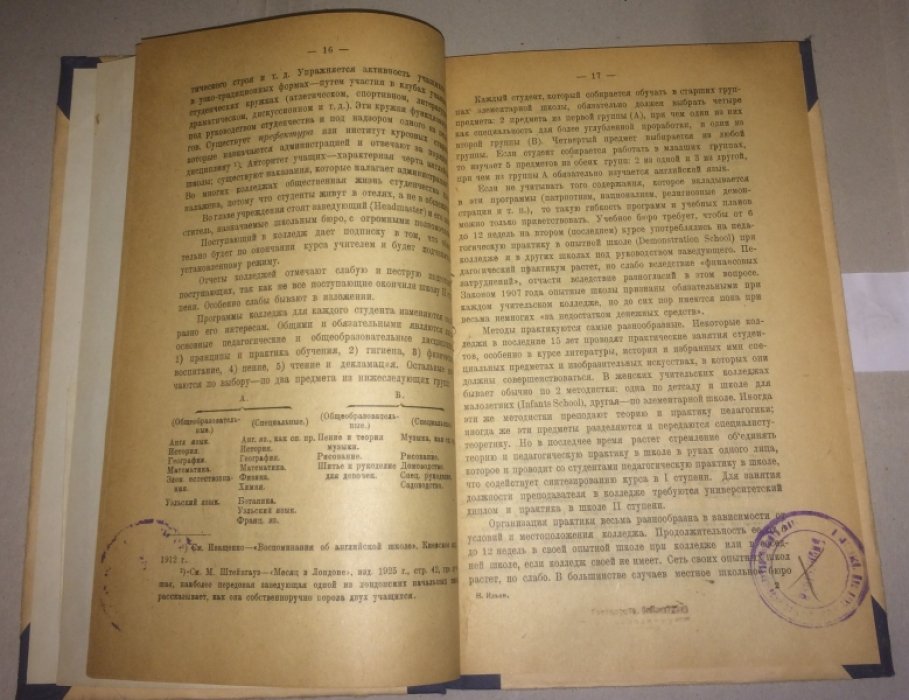 Ильин Н.Н. Педагогические образование за границей и у нас.