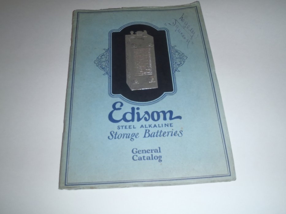 Edison steel alkaline/ Storage batteries/ General catalog(.