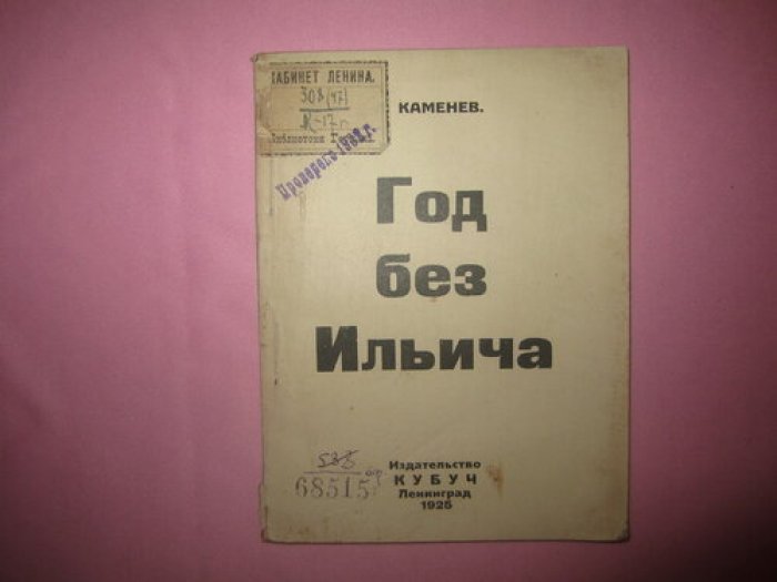 Каменев Л. Год без Ильича.