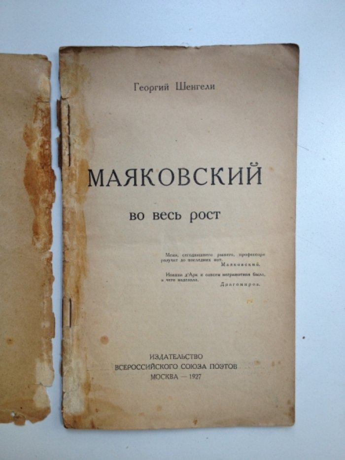 Шенгели Г. Маяковский во весь рост.