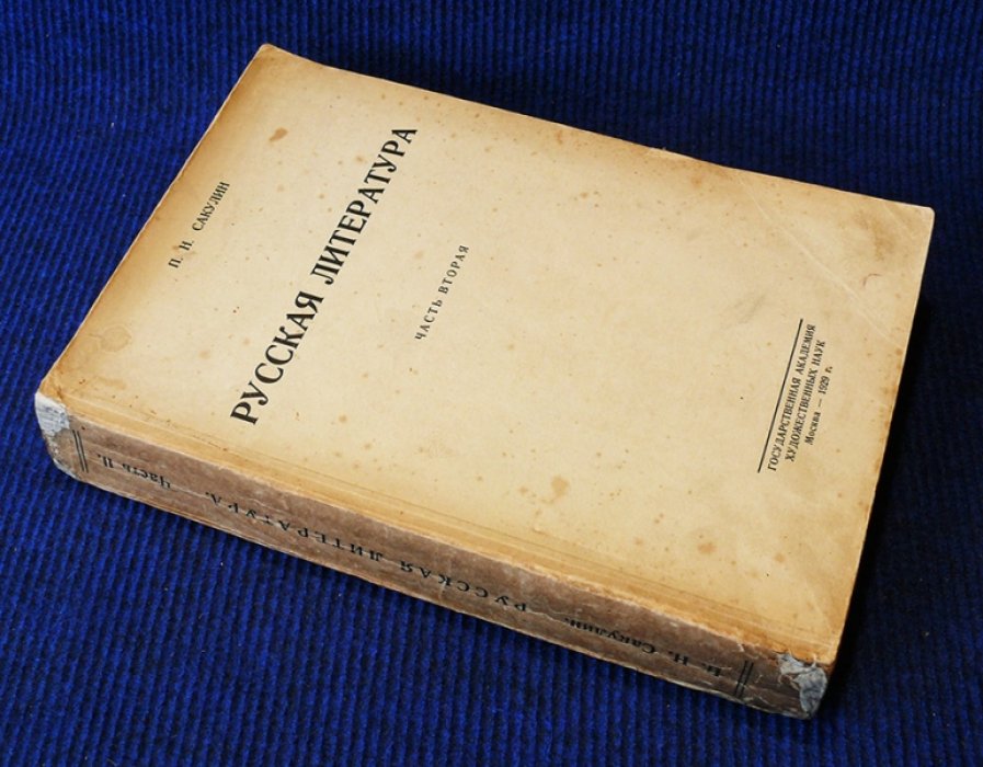Сакулин П.Н. Русская литература. Социолого-синтетический обзор литературных стилей. В 2-х частях. Часть вторая. Новая литература.