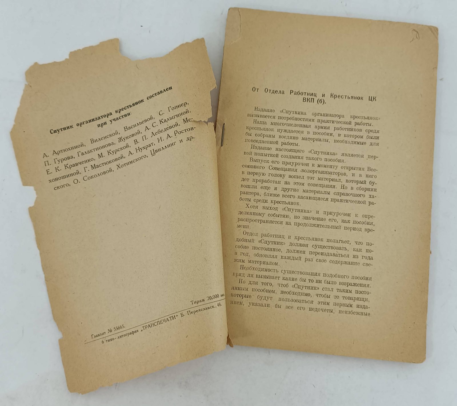 Спутник организатора крестьянок.