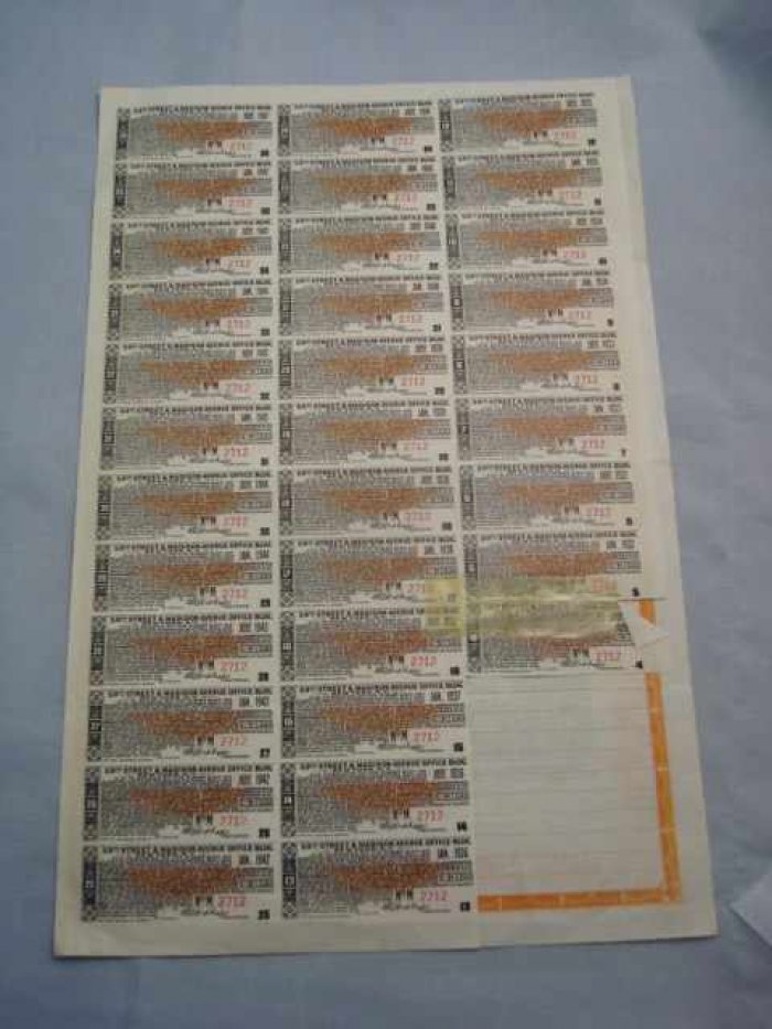 Акция. 6 14 % certificate Madis Realiti Corporation.