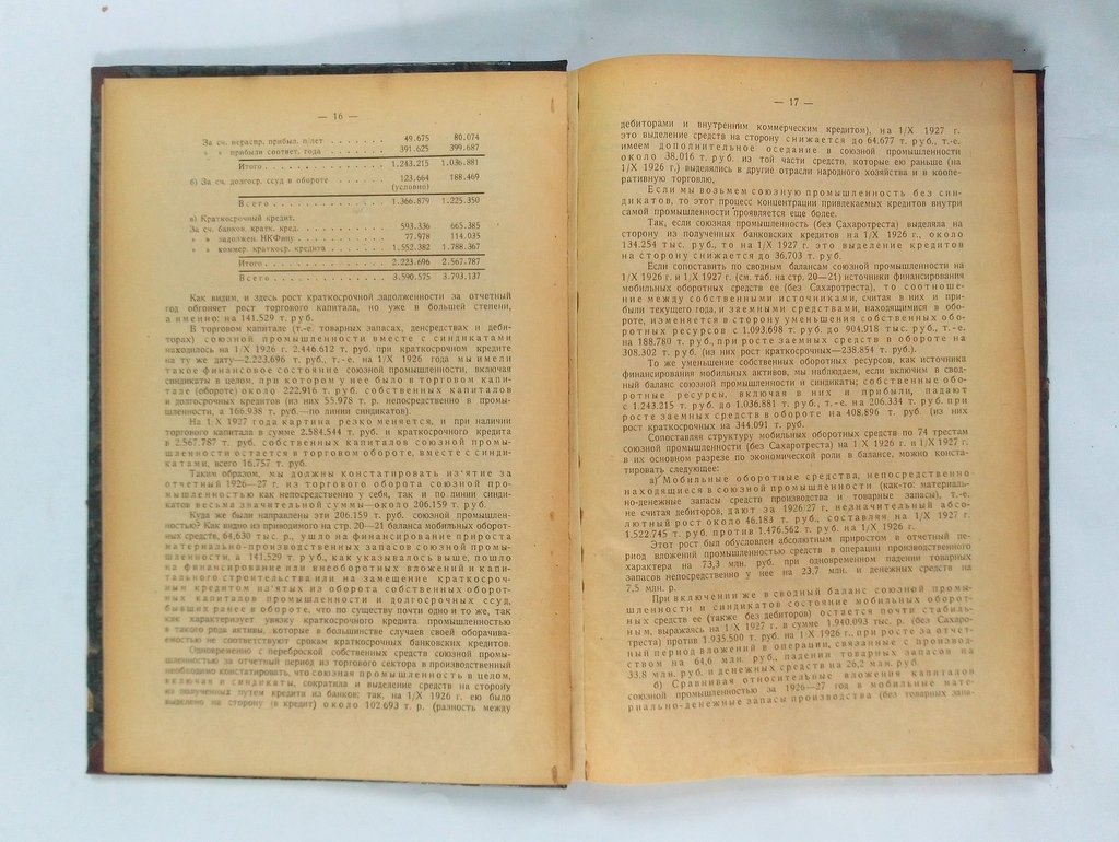 Финансовые вопросы союзной промышленности и торговли.