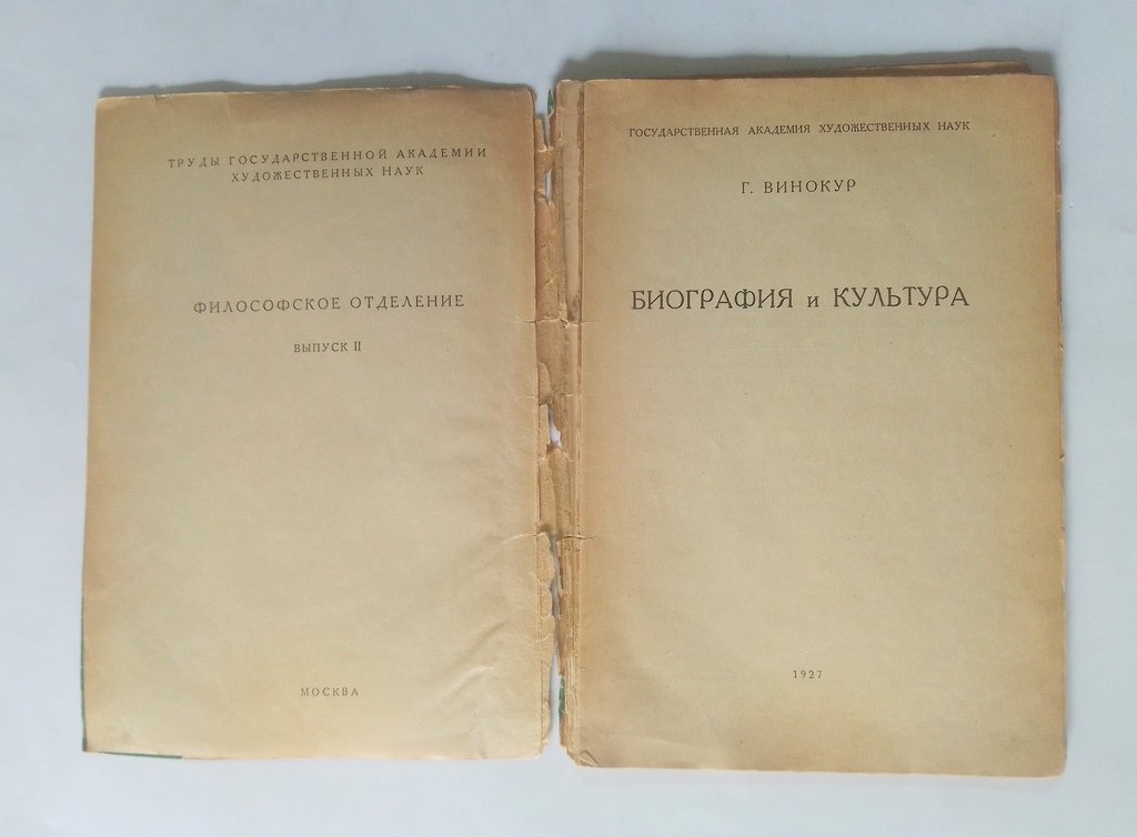 Винокур, Г. Биография и культура.