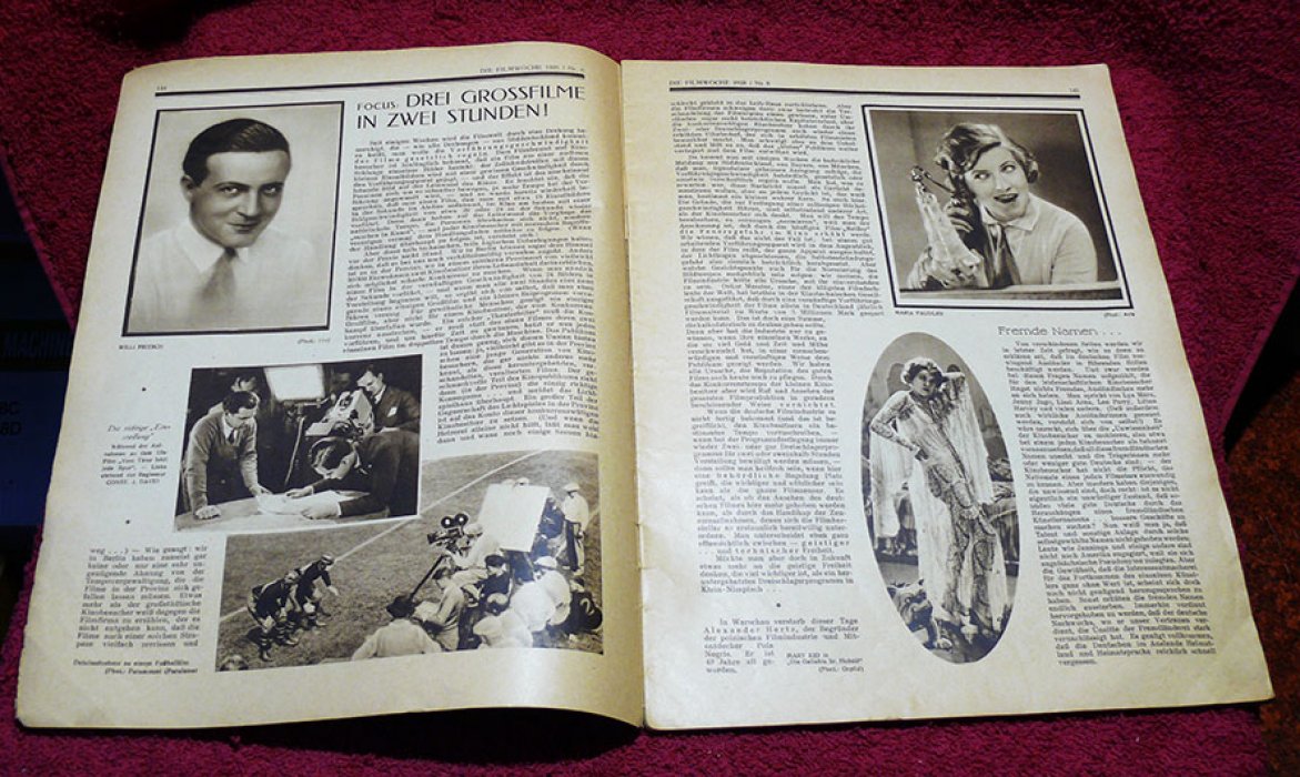 Die filmwoche. 1928. Кинонеделя.
