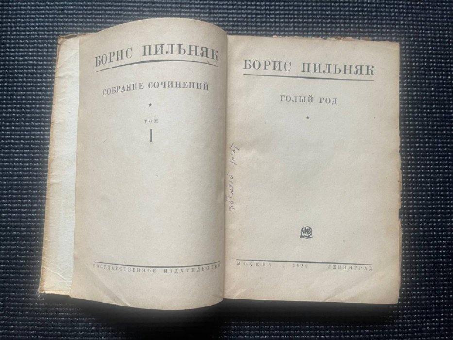 Пильняк Борис. Собрание сочинений. Том 1. Голый год.