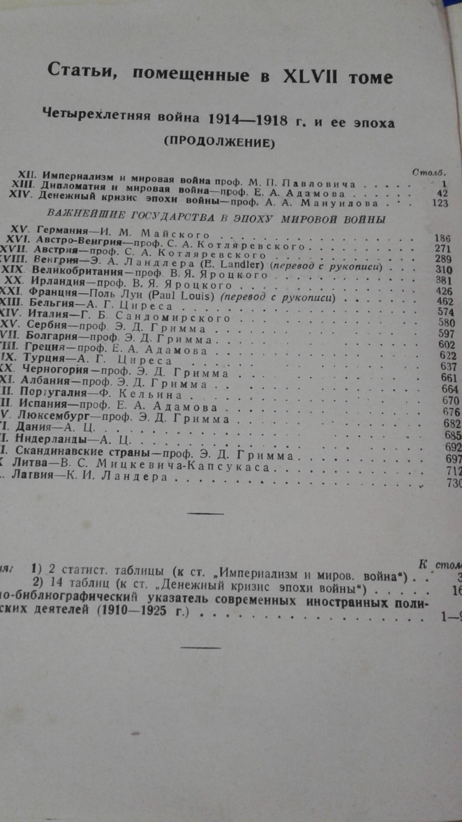 Энциклопедический словарь Русского библиографического института Гранат. Том 47 - Том 48. Четырехлетняя война 1914 -1918 и ее эпоха.