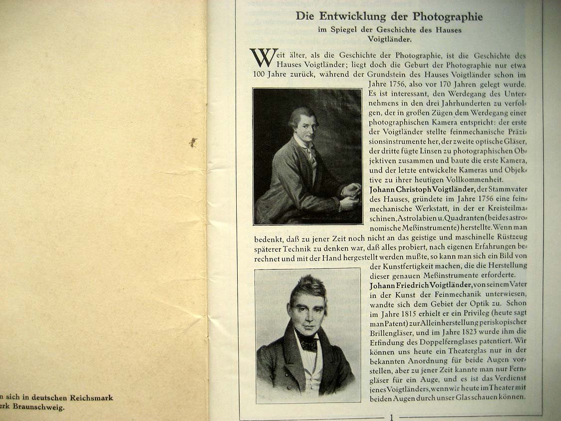 Voigtlander (каталог фотоаппараты и др.)