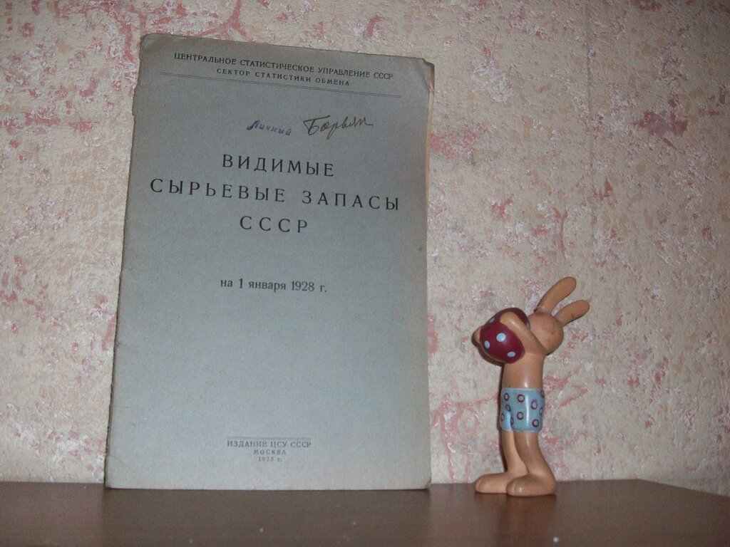 Видимые сырьевые запасы СССР.