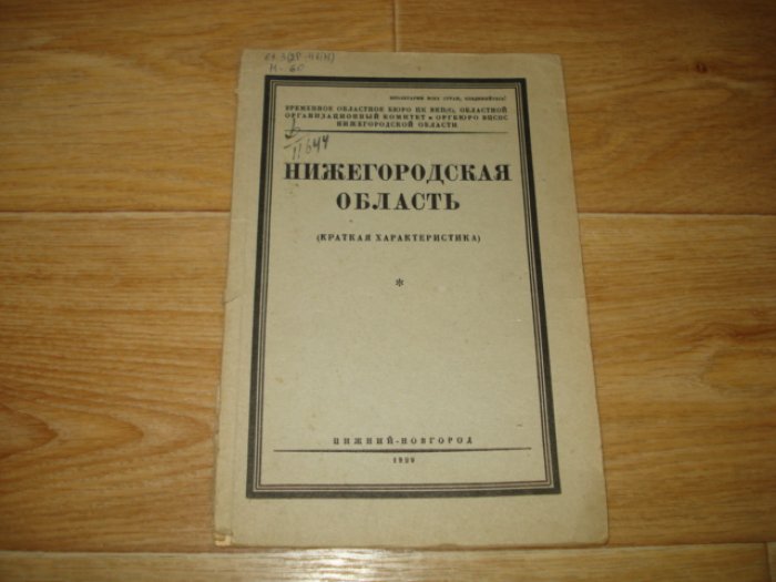 Нижегородская область (краткая характеристика).