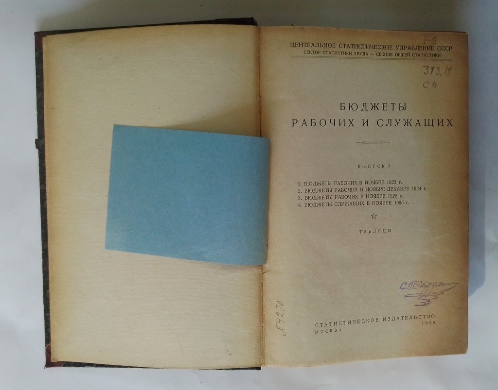 Бюджеты рабочих и служащих.