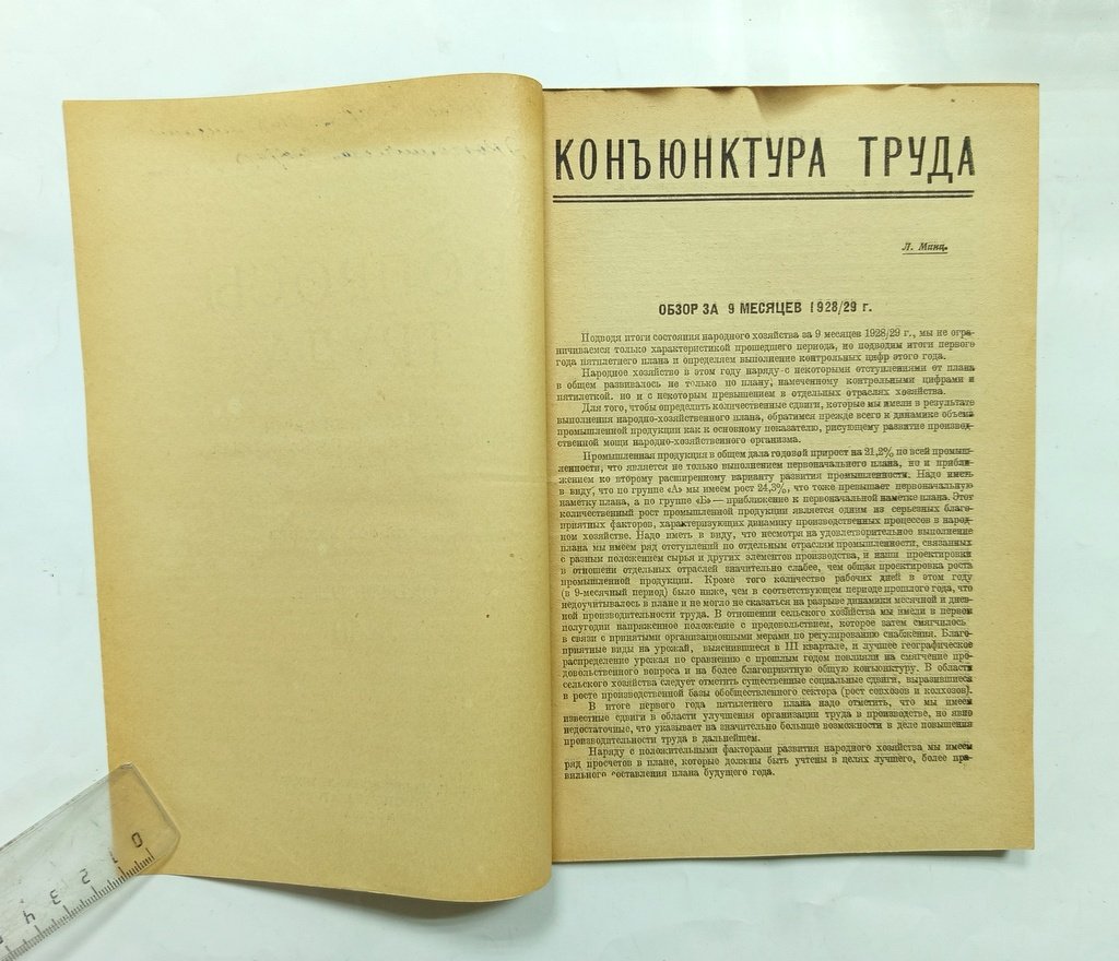 Минц, Л. Конъюктура труда.