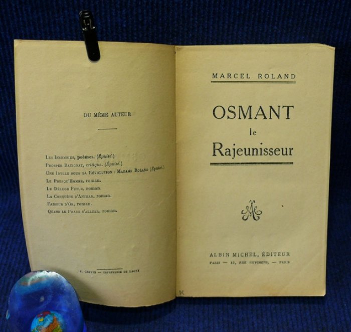 Roland Marcel. Osmant le Rajeunisseur. (Осман омолаживатель).