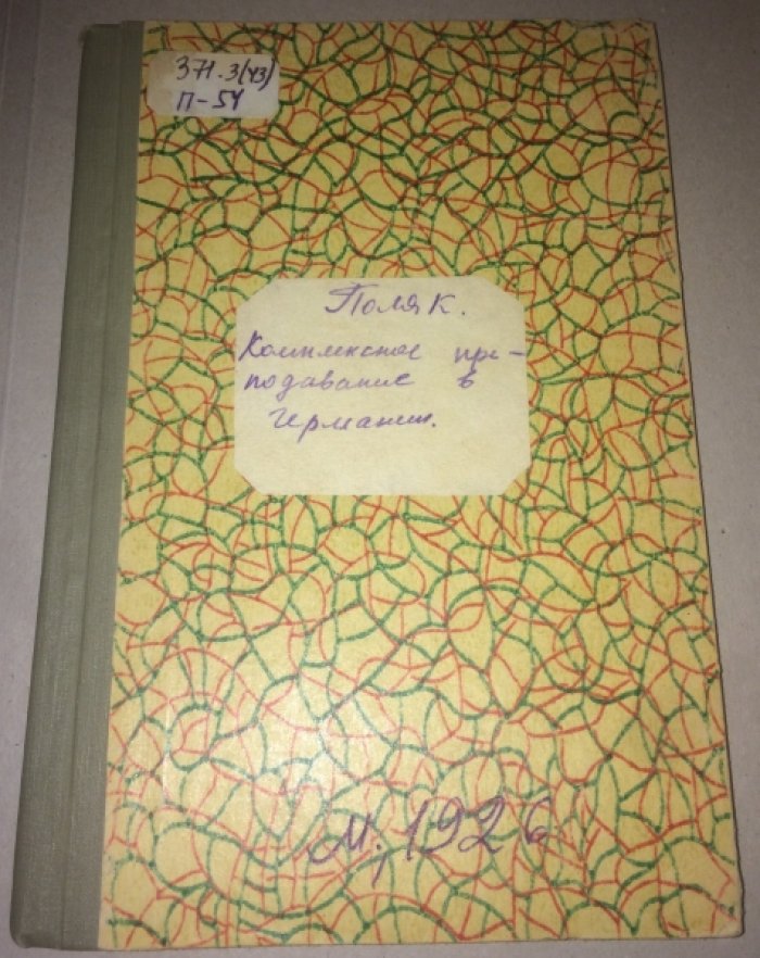 Поляк Г.Б. Комплексное преподавание в Германии.