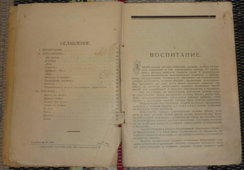 Зворыкин Н. Обучение легавой.