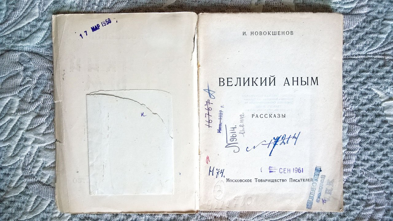Иван Новокшонов. Великий Аным: Рассказы.