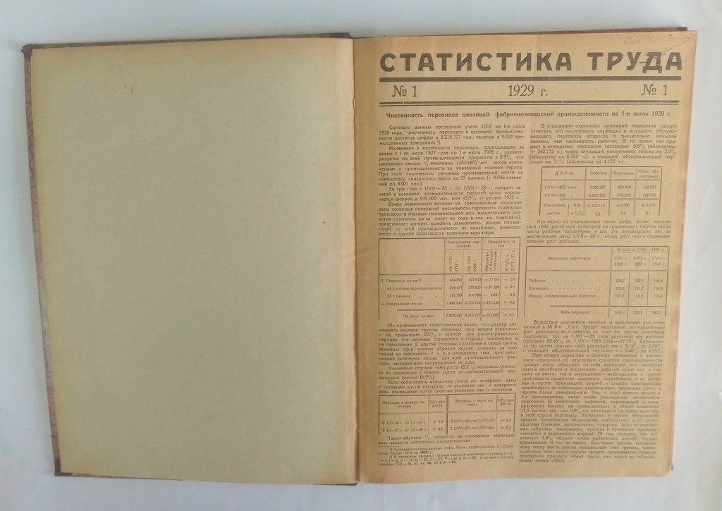 Статистика труда.