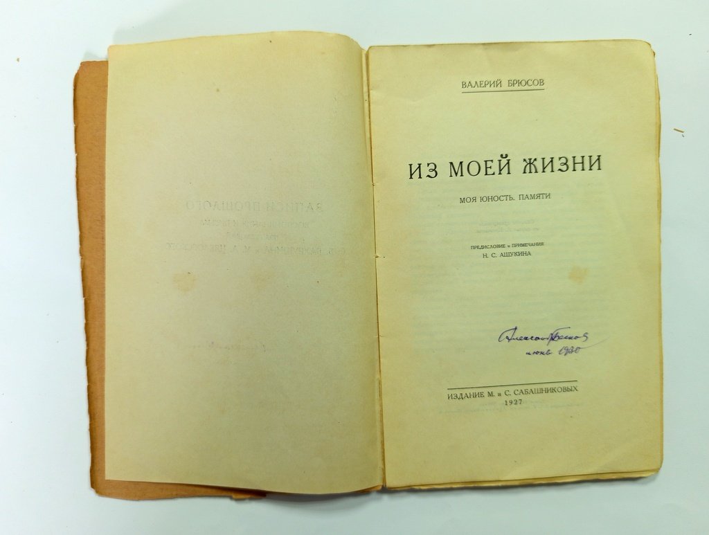 Брюсов, В. Из моей жизни.