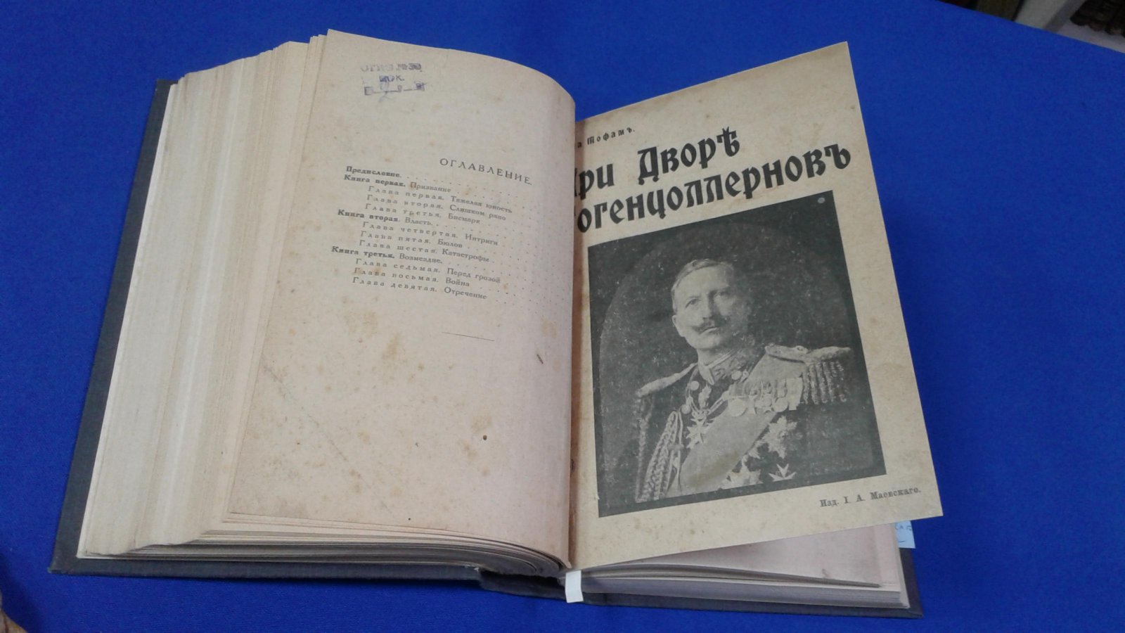 Людвиг Э., Тофам А. Конволют из 2-х книг. Последний Гогенцоллерн (Вильгельм II). При дворе Гогенцоллернов.