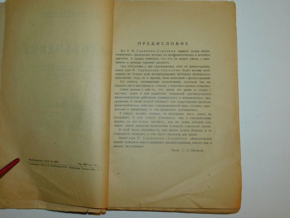 Саркизов-Серазини И.М. Водолечение.